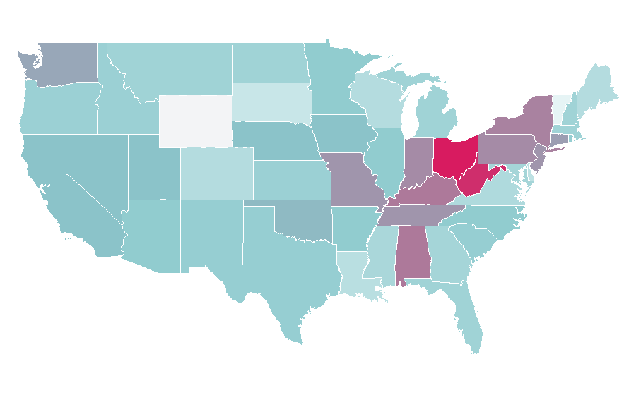 Affinity by region — Logan Paul, United States