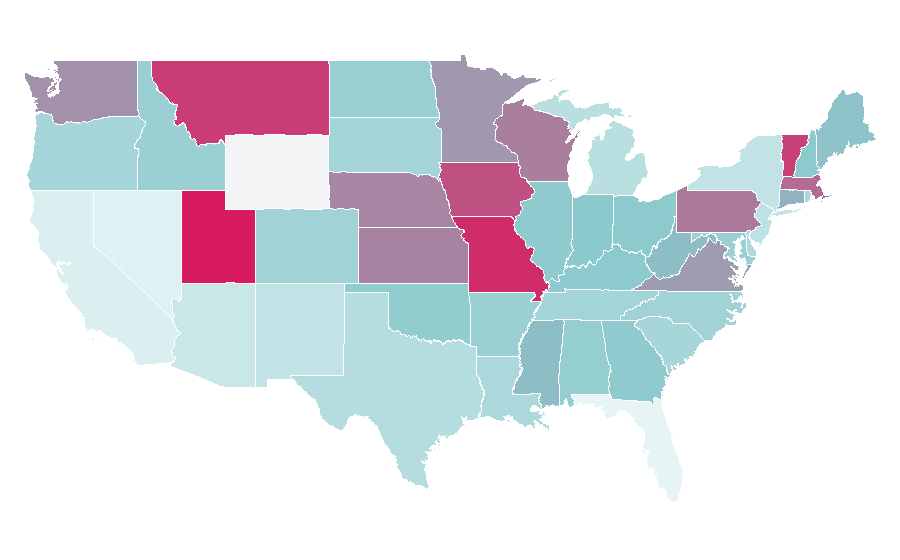 Affinity by region — Logic puzzles, United States