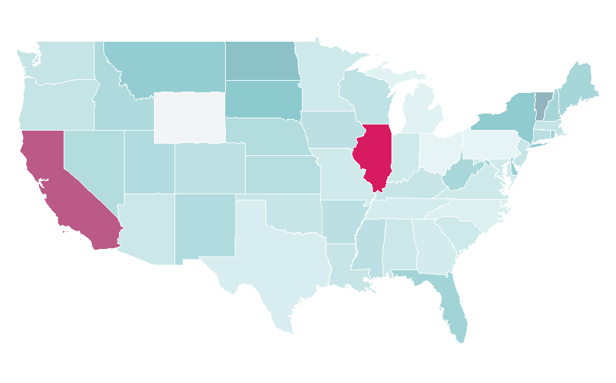 Affinity by region — Lollapalooza Chile, United States