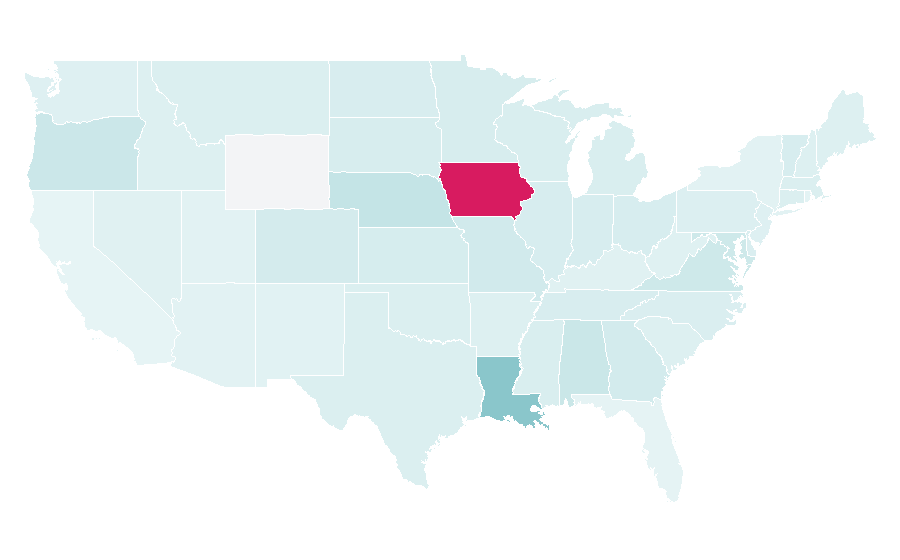 Affinity by region — Lolo Jones, United States