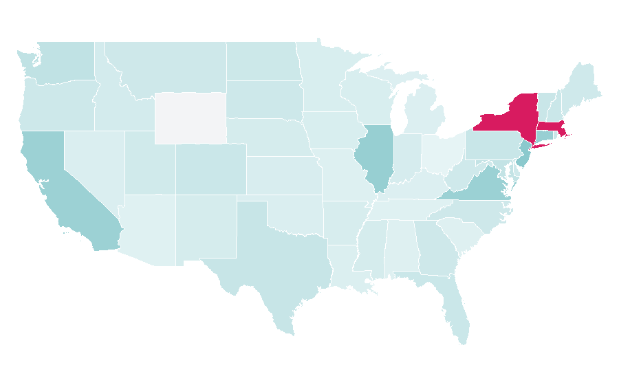 Affinity by region — London Business School, United States