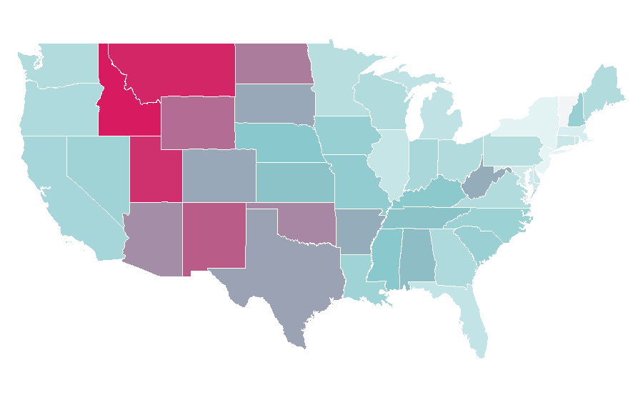 Affinity by region — Lone Survivor, United States