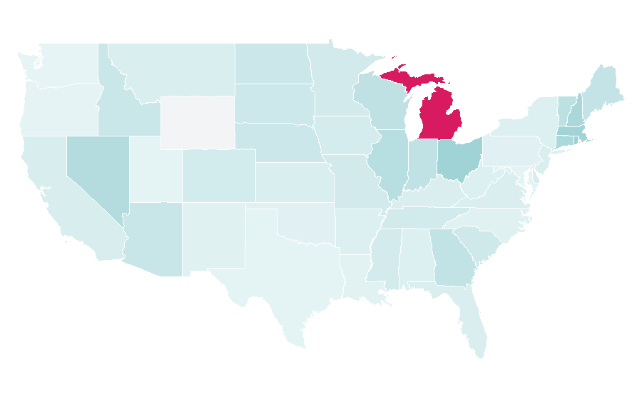 Affinity by region — Long drink, United States
