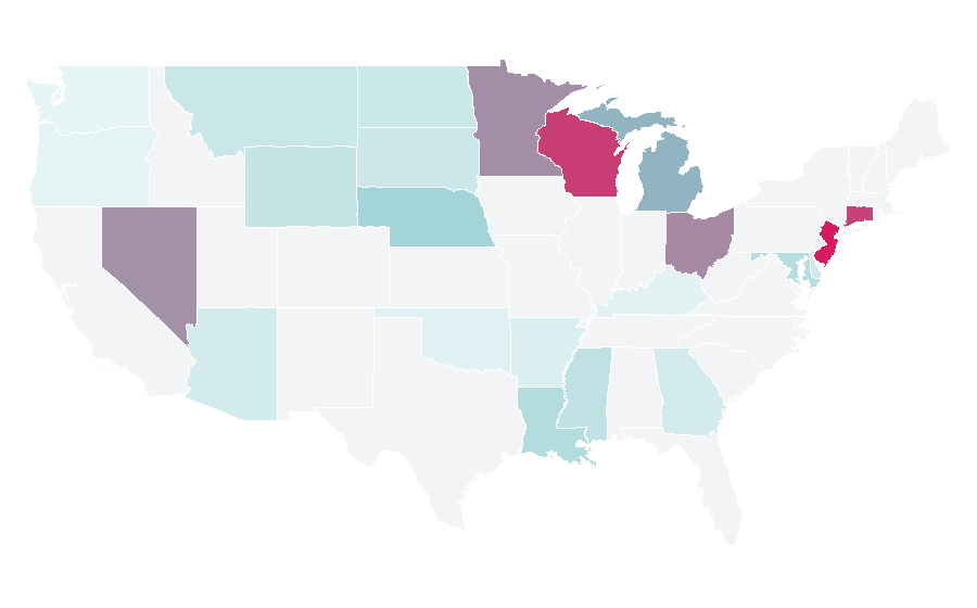 Affinity by region — Long-term care, United States