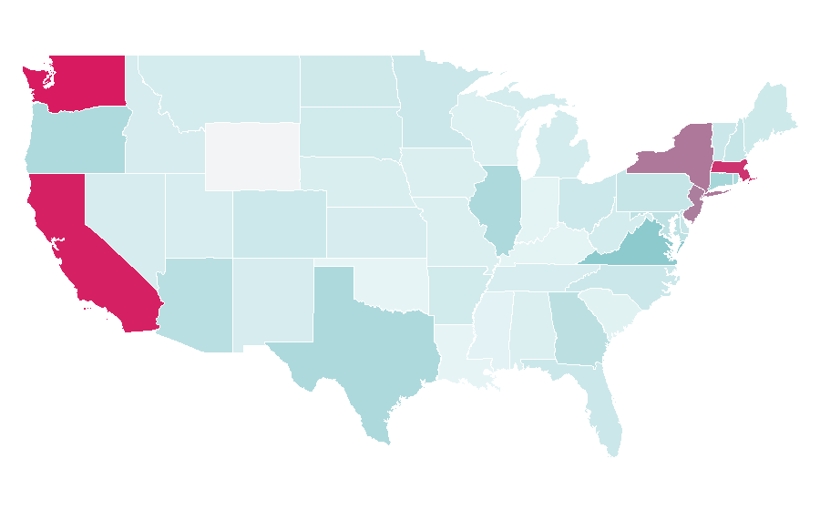 Affinity by region — Long weekend, United States