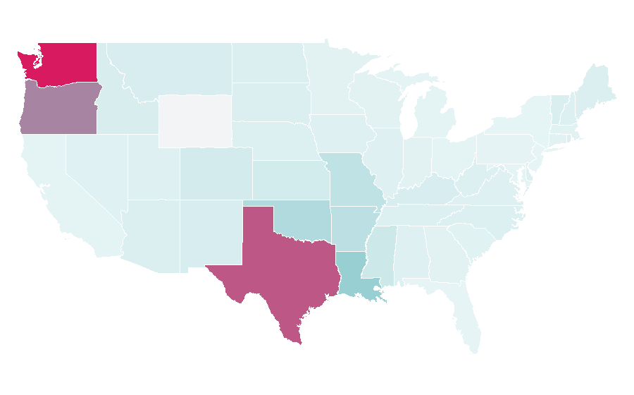 Affinity by region — Longview, Texas, United States