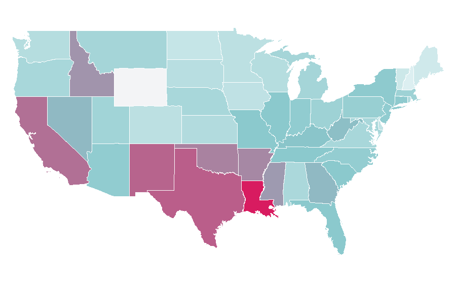 Affinity by region — Looney Tunes, United States