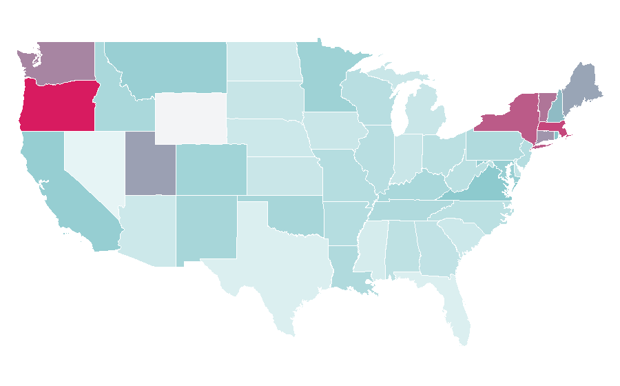 Affinity by region — Lord Byron, United States