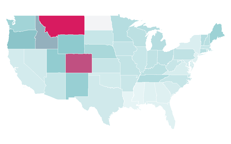 Affinity by region — Lord Huron, United States