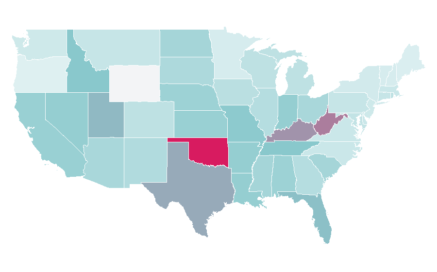 Affinity by region — Lord Voldemort, United States