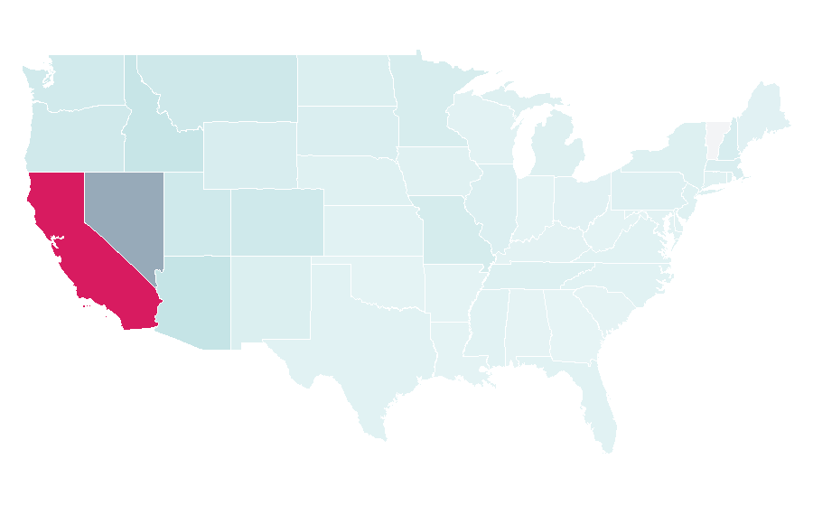 Affinity by region — Los Angeles Kings, United States