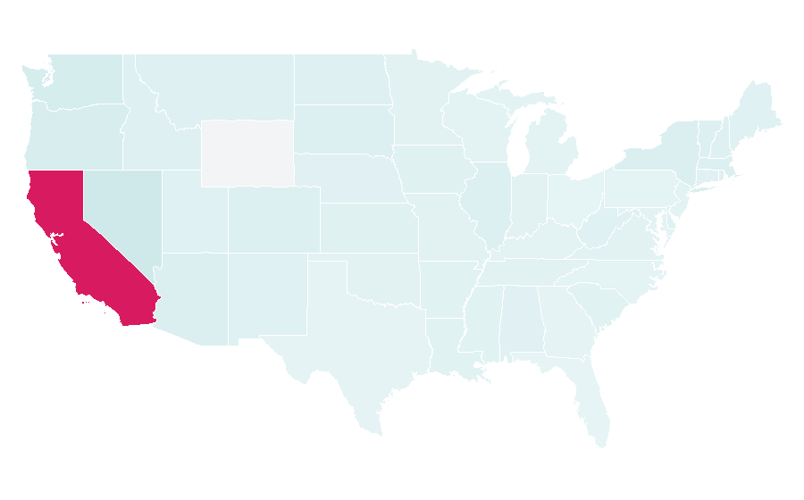 Affinity by region — Los Angeles Marathon, United States