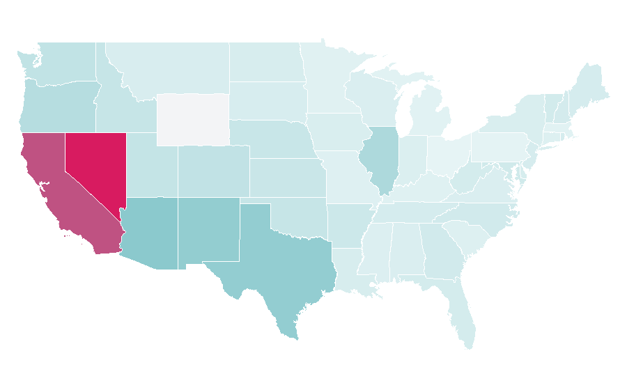 Affinity by region — Los Bukis, United States