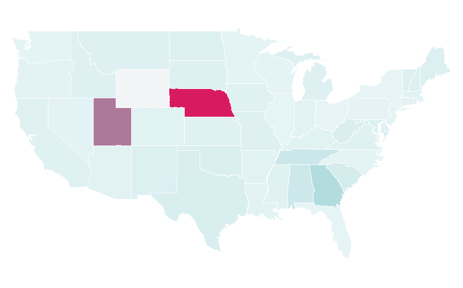 Affinity by region — Los Hermanos, United States