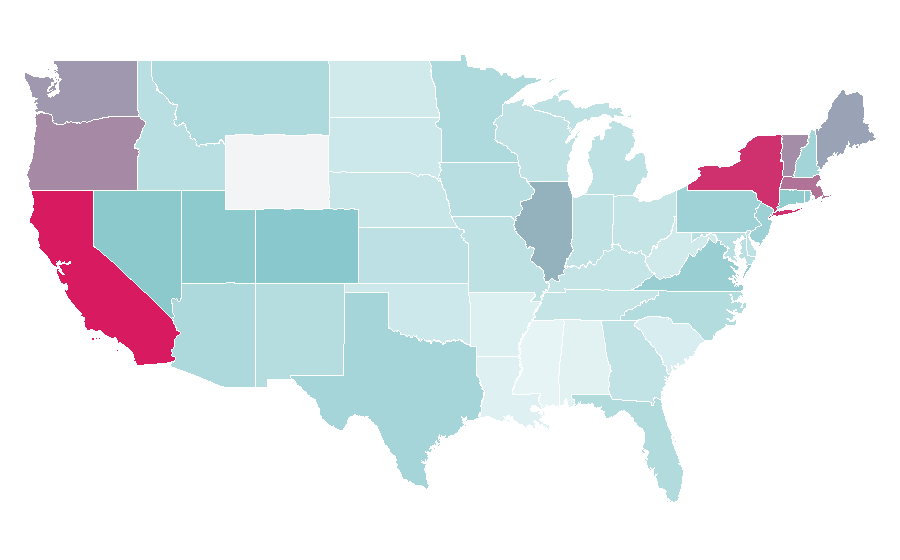 Affinity by region — Lost in Translation (film), United States