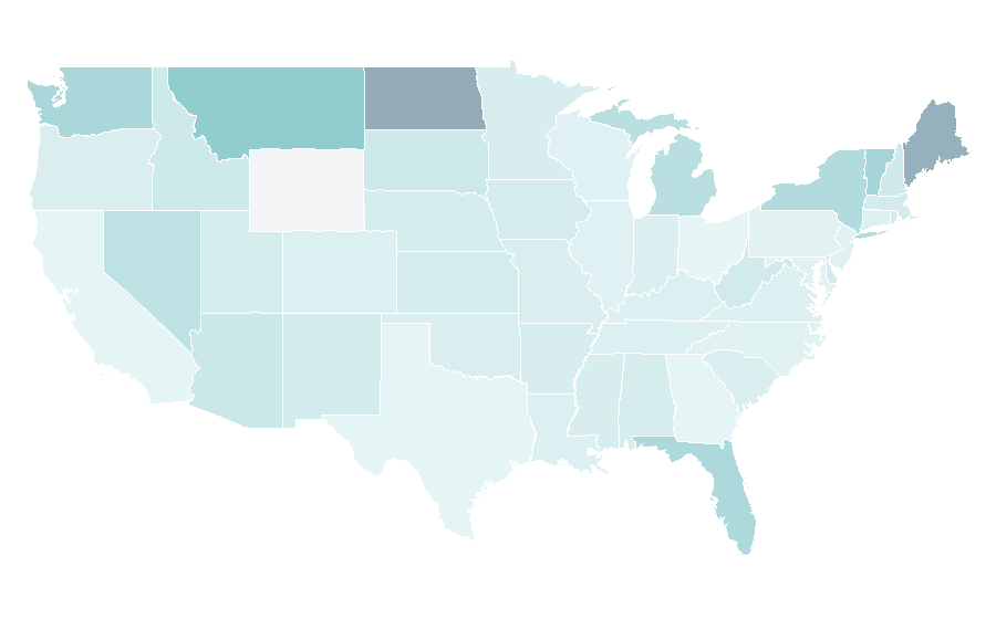 Affinity by region — Lotto Max, United States