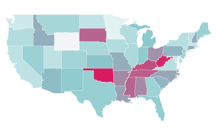 Affinity by region — Lou Ferrigno, United States