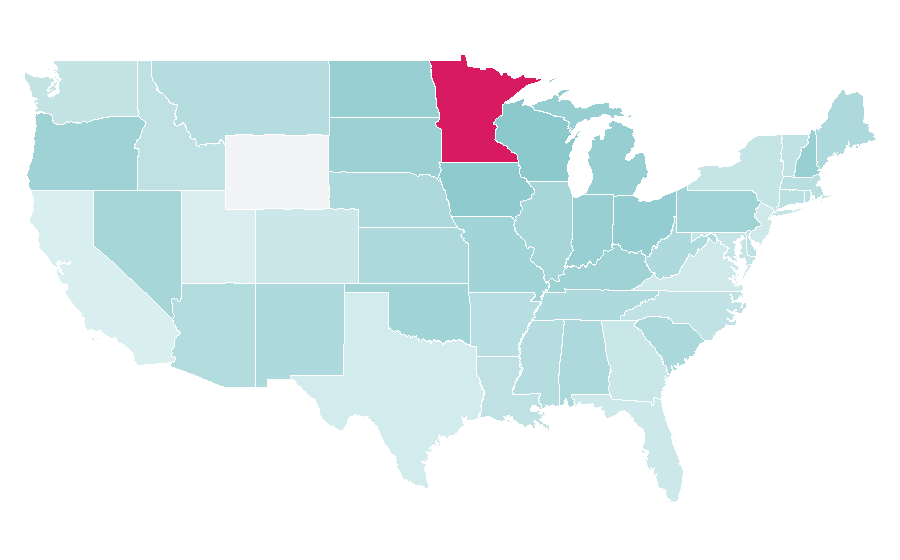 Affinity by region — Louie Anderson, United States