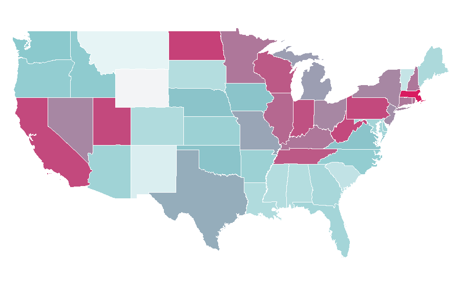 Affinity by region — Louis Tomlinson, United States