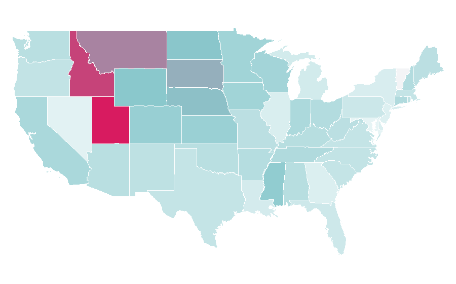 Affinity by region — Louis Zamperini, United States