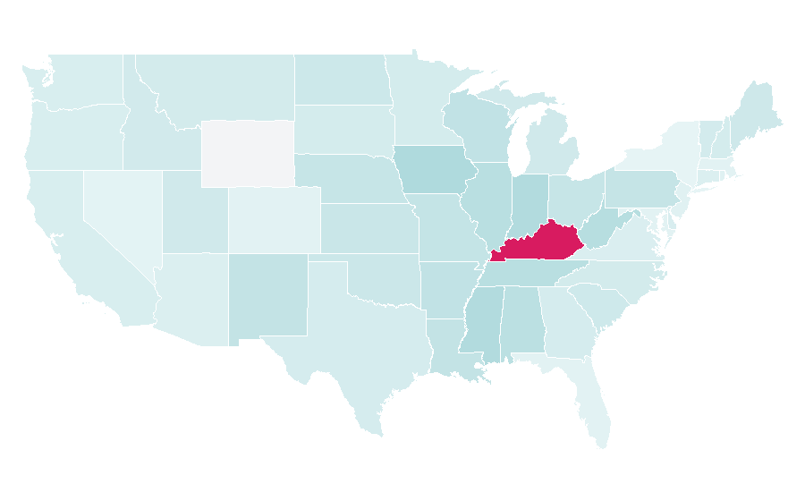 Affinity by region — Louisville Slugger, United States