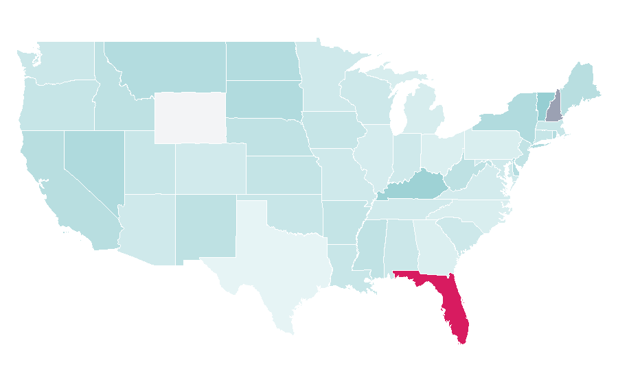 Affinity by region — Lounge music, United States