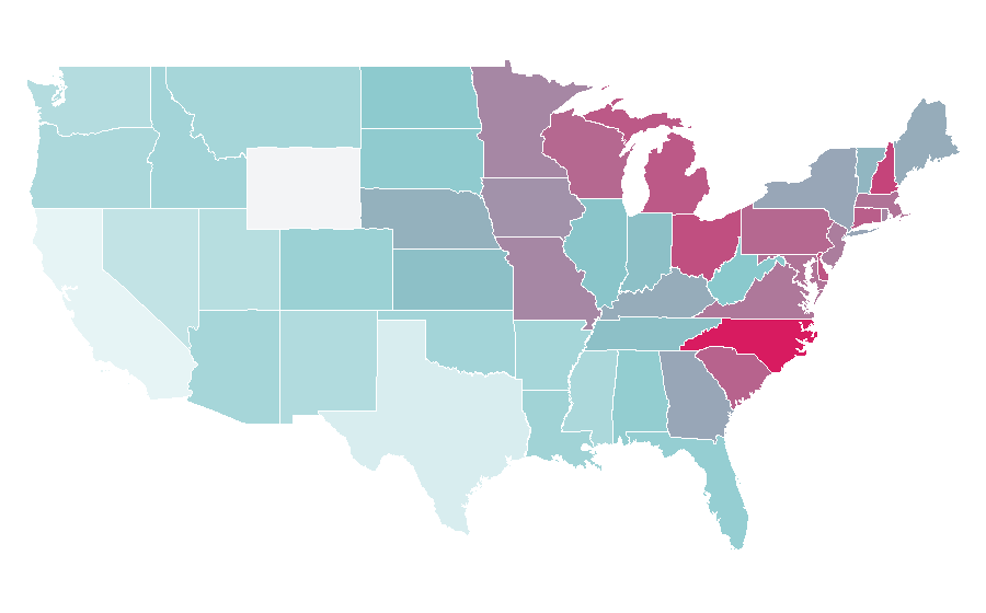 Affinity by region — Love It or List It, United States