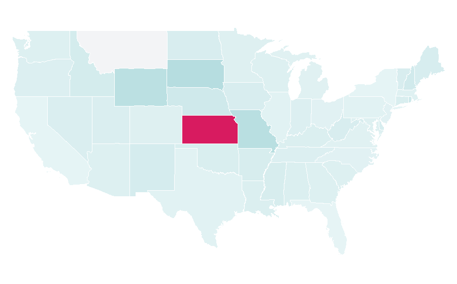 Affinity by region — Love to Travel, United States