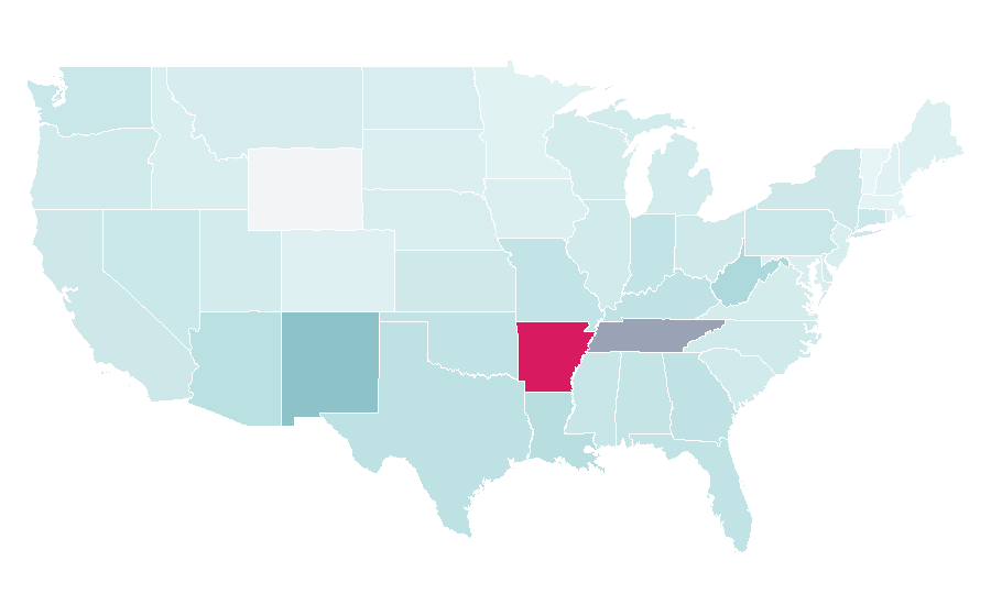 Affinity by region — Love You (TV series), United States