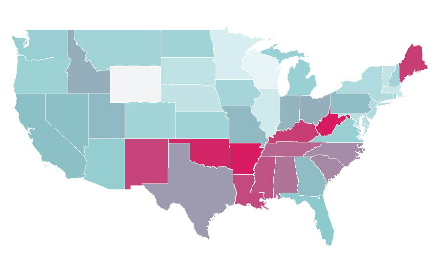 Affinity by region — Low (band), United States