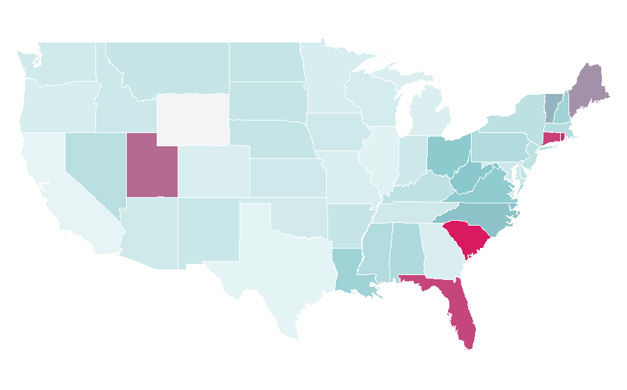 Affinity by region — Low-cost carrier, United States