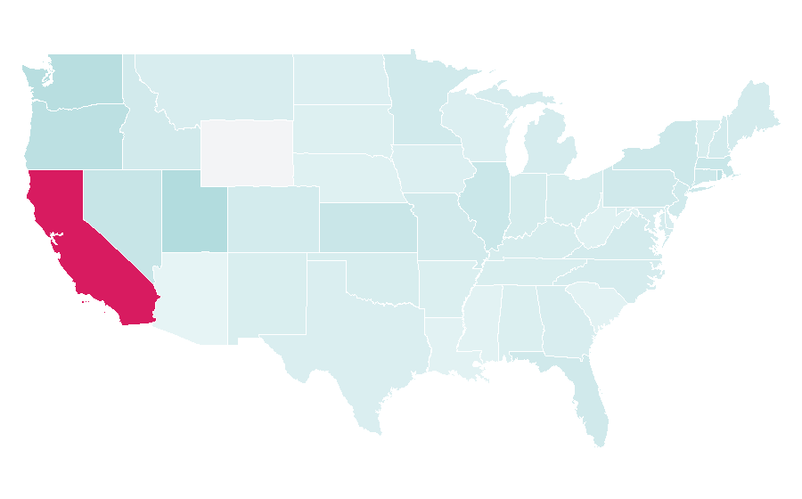 Affinity by region — Lucasfilm, United States