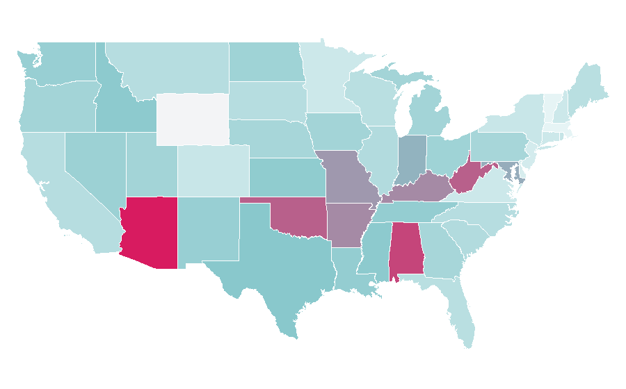 Affinity by region — Lucifer, United States