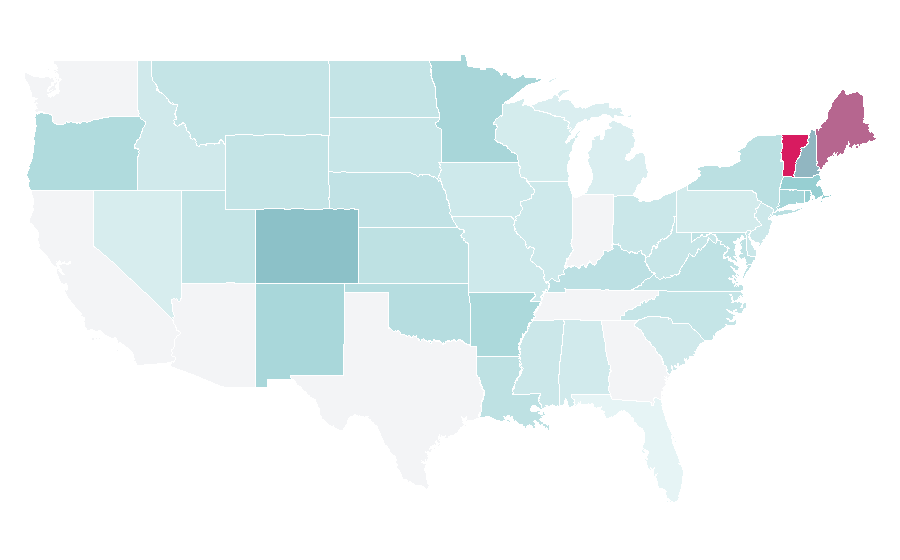 Affinity by region — Lucius, United States