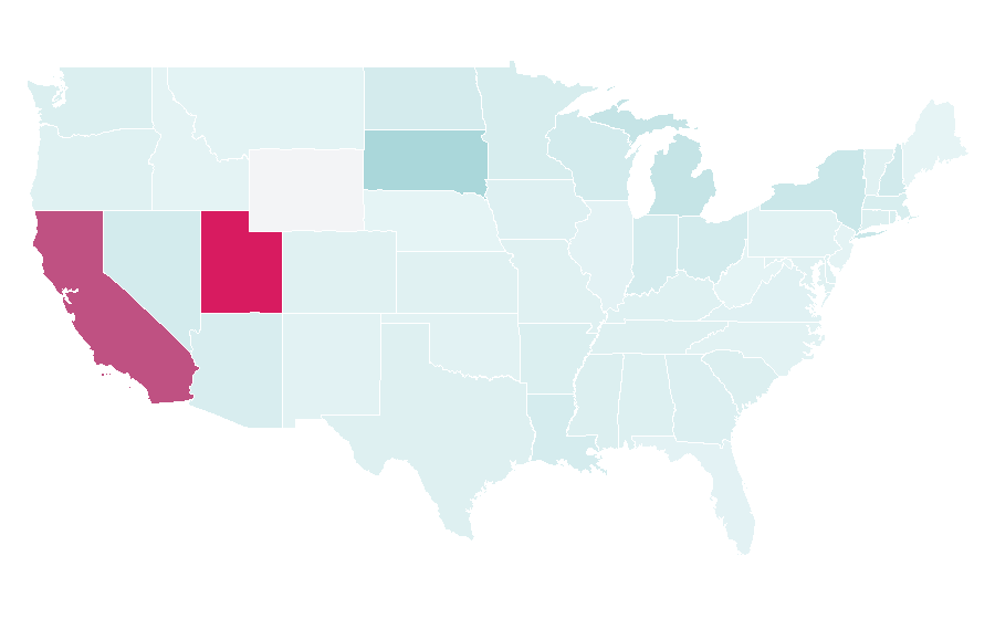 Affinity by region — Luck, United States