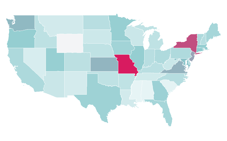 Affinity by region — Ludo (board game), United States