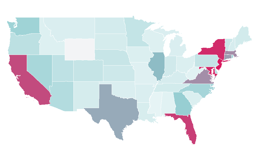 Affinity by region — Luis Enrique (singer), United States
