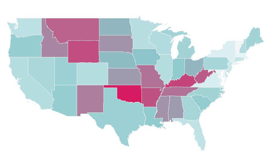 Affinity by region — Luke Perry, United States