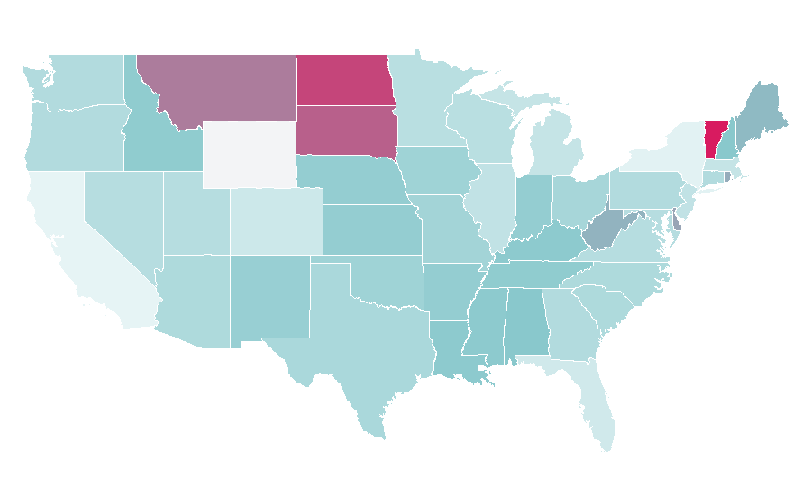 Affinity by region — Luke the Evangelist, United States