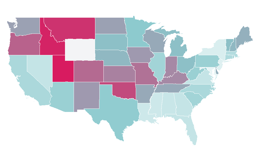 Affinity by region — Luke Wilson, United States
