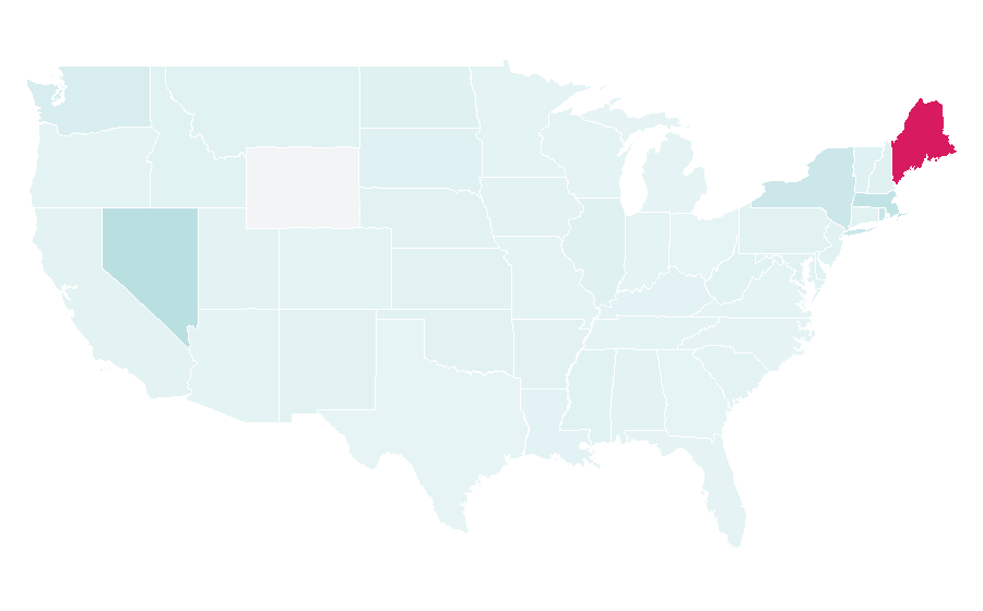 Affinity by region — Luke's Lobster, United States