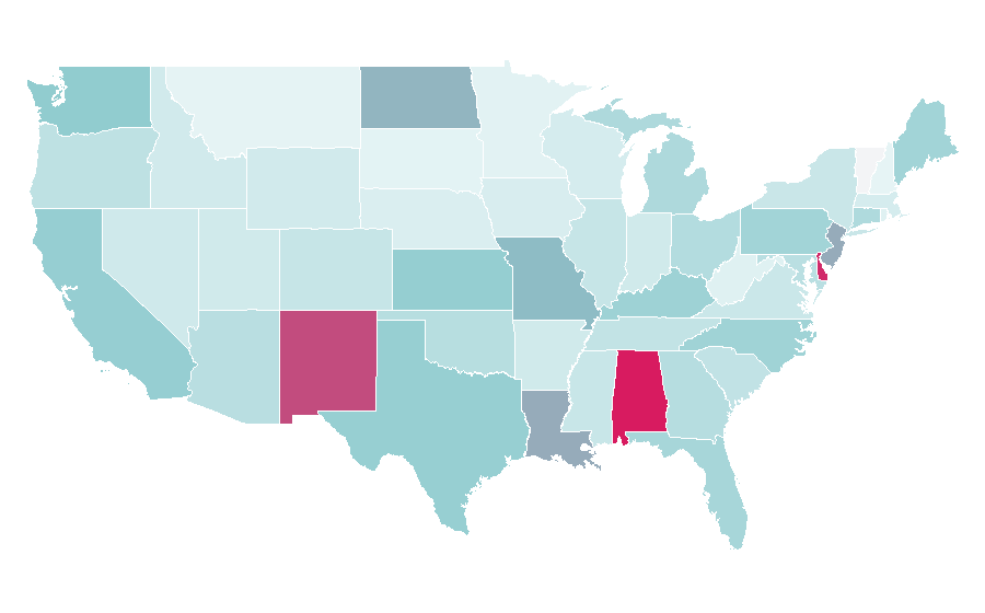 Affinity by region — Luna (singer), United States