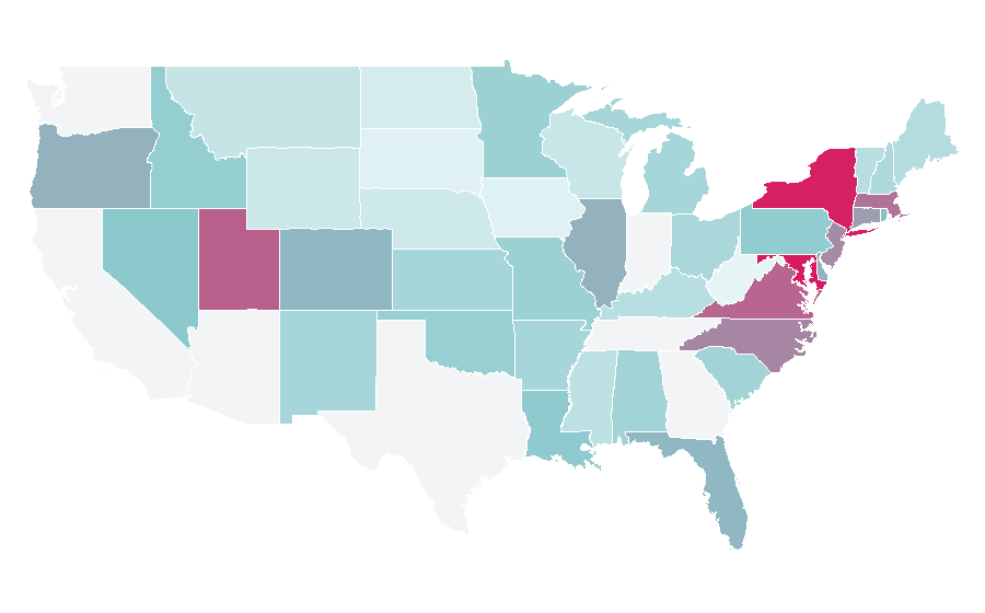 Affinity by region — Lupita Nyongo, United States