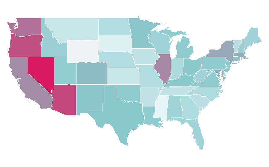 Affinity by region — Lush (company), United States