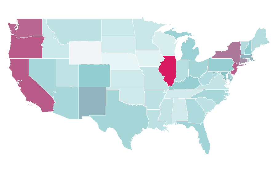 Affinity by region — LUSH Cosmetics, United States