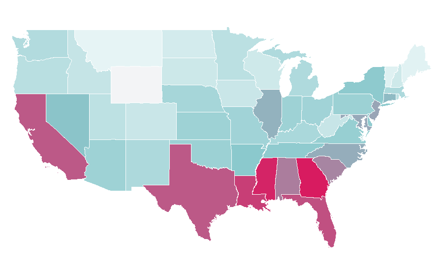 Affinity by region — Luxury Car (film), United States