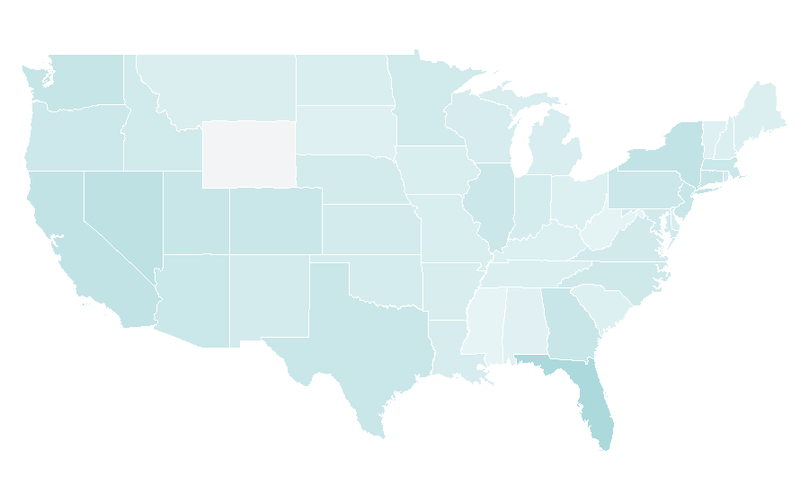 Affinity by region — Lychee, United States