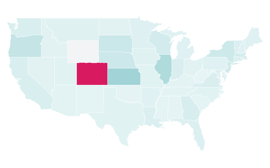 Affinity by region — Lyon, United States