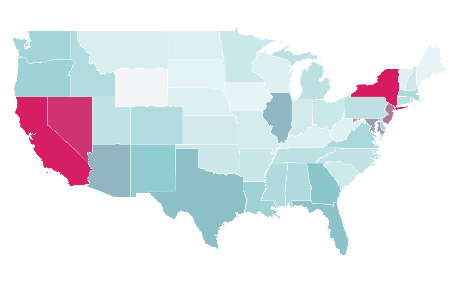 Affinity by region — MAC Cosmetics, United States