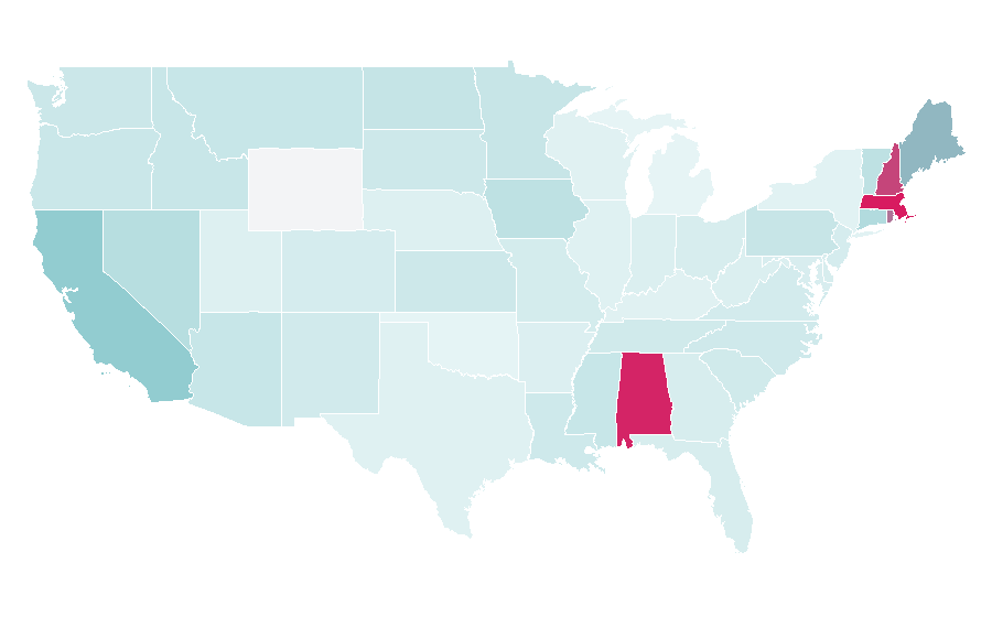Affinity by region — Mac Jones, United States